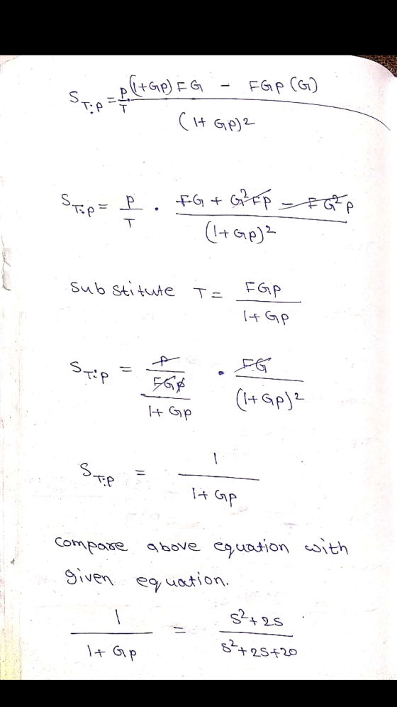 (+Gp) IG FGP (G) (It Gip)2 Stipe p. IG + GPFP FGFP (1+Gp)² Substitute T = F Gip It Gp Stip FG FGØ (l+ GpJ² It Gp Ste + Gp abo
