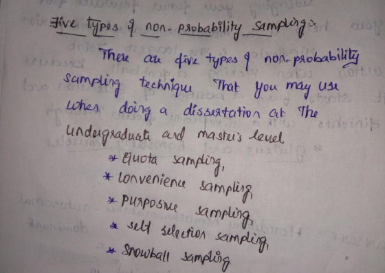 y Paobability Samplay Fve typas non dThe a dive typesnon- paolabily Cort Ued font Sampling techniu whes doing a nutbu That Ho