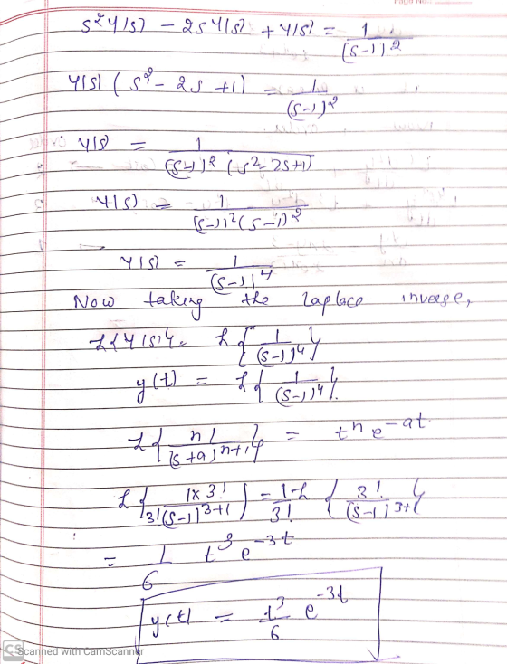 5415) 25412 + 1 १/s) --- (S-- 1 ) 415) ( १ - १. ) 3D CLIP (2,254) N) 1 C-1305-) -- Ys (S-J म the Laplace inverse, Now taking