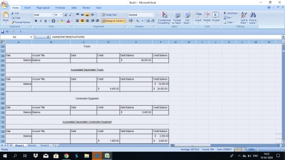Book1 - Microsoft Excel - X Home Insert Page Layout Formulas Data Review View Cut Copy Arial - General 1 1 - Wrap Text 3 Merg