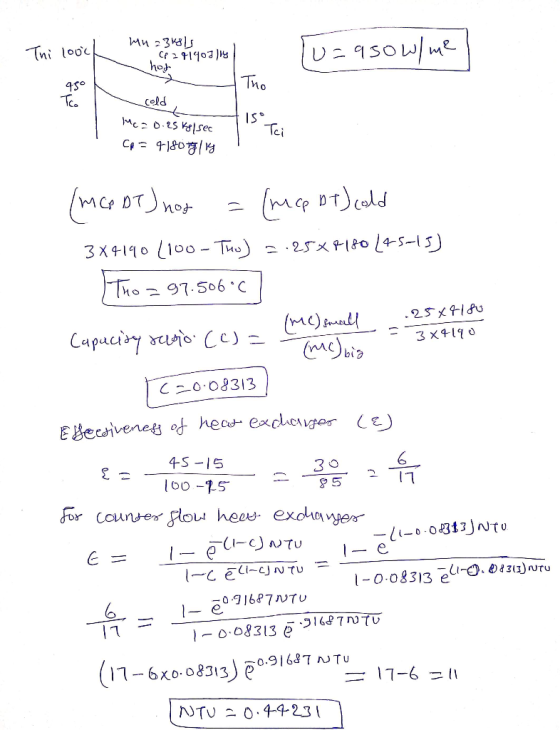 Thi looch Mn 23r01s Cp 241907lly hot Tu=950w/me по cold Me=0.25 kg/sec CA=418078/14 TIS ci (MCDT) not = (mappt) cold 344190 (