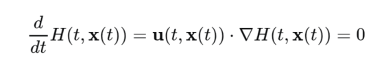 d - H (t, x(t)) = u(t, x(t)) · JH (t, x(t)) = 0 dt