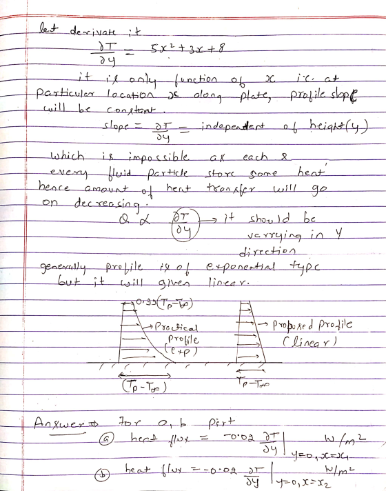 OC o let derivate it LOT 5.x2 + 3x+ 8 dy it i Lasly function of il at particular location along plate, profile slope cuill be