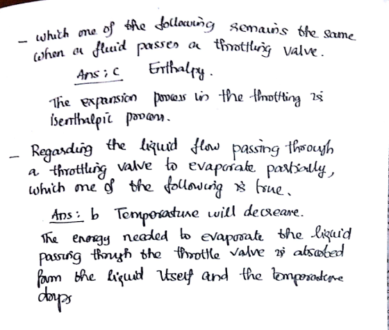 au fid passe» a tinatlu valve ry when o, lig tte lil passing tsouyh Reqasdurg Ans Tonpoatume will decreane evapoal bhe