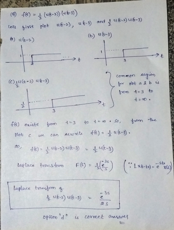 (9) ft) = { (06->)) (4t-3)) first plot ut-»), Ut-»), 44-3) and 44.2) U6-3) (b) 4(4-3) lets (a) u (t-2) 1 t t 3 (C) 44-2) 44-3