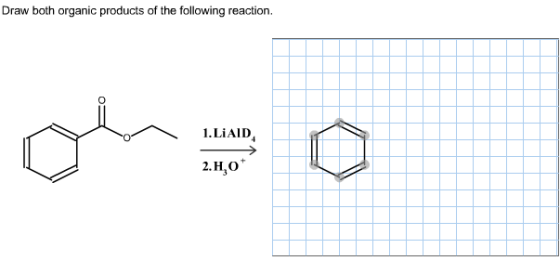 Draw the organic product of the following reaction