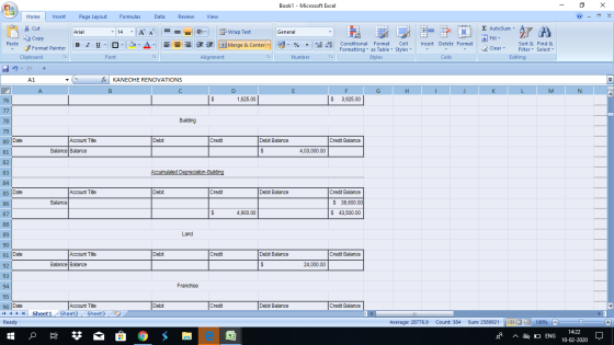 Book1 - Microsoft Excel - X Home Insert Page Layout Formulas Data Review View Cut Copy Arial - General 1 1 Wrap Text 3 Merge