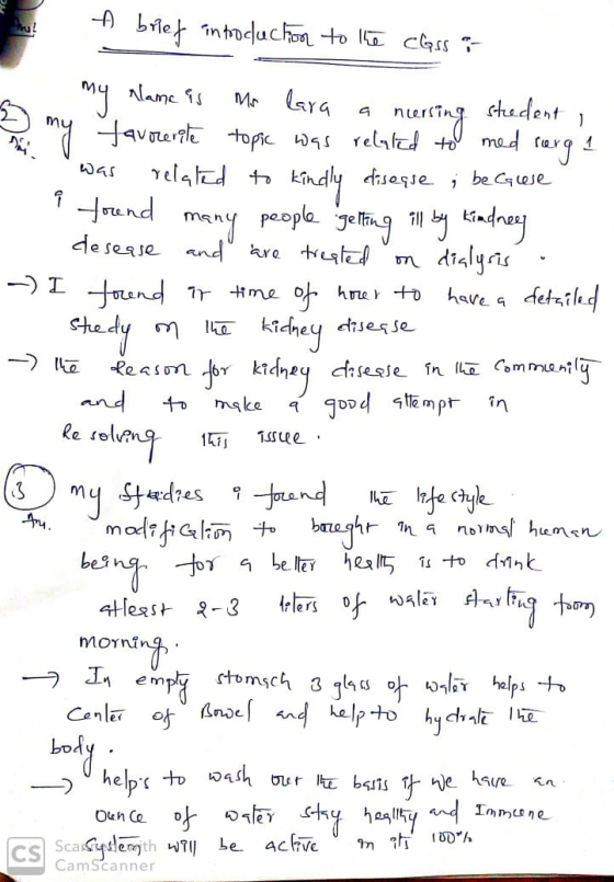 PH A brief introduction to the class o 1. my name is Mr lara a nursing steedent , my favouerite topic was related to med rang
