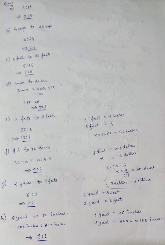 4:18 L 2:9 to 4cupd b) 4 ups 4:24 :6 c) 5 tets to as feuts d 3uun to de Sec 130 1 86 2 9:1 e s fet to 8 inch 1 /eet 12 ineles