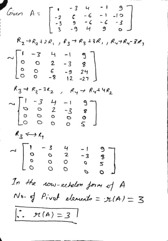 - 3 ч | 9 Given A= - 6 . с 9 - 3 3 ч 9 R, эR, + 2e, , , эв, 4 3k, , Ku-R4-34, Ч о о 3 2 6 -8 - 3 29 12 -27 С. Ry Ryt 4 R₂ Kз-