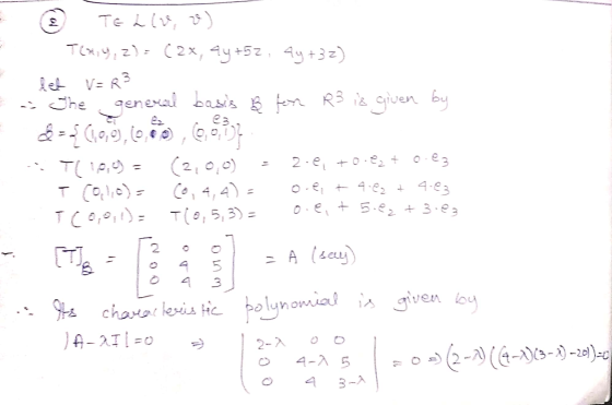 2 TEL ( ) T(4,2)= (2x, 4y +52, 4y +32) let VERS - The general basis & fon R3 is given by ={(1,09,10,60 , 0,671 TL 19,0) = (2,