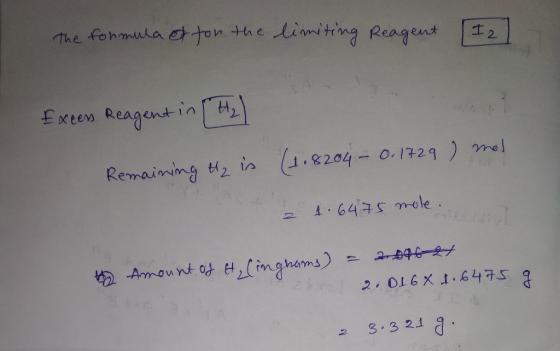 nniting Reagent ID, fxeem E xren Reagent in i . 642 S mole . 2. OLEx 1.4175 2 3.3 21 q