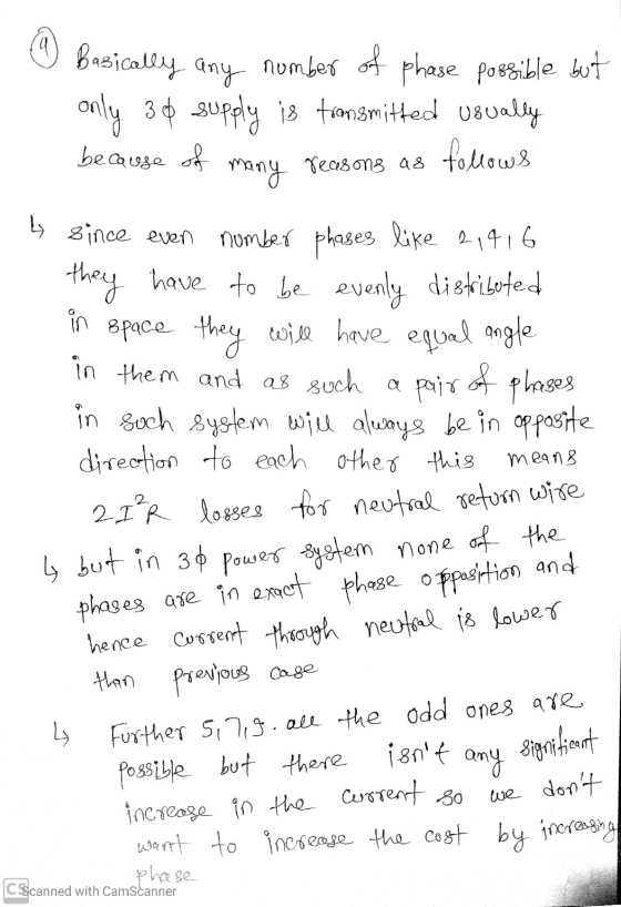 Basically any number of phase possible but only 3% supply is transmitted usually because of many reasons as follows I since e