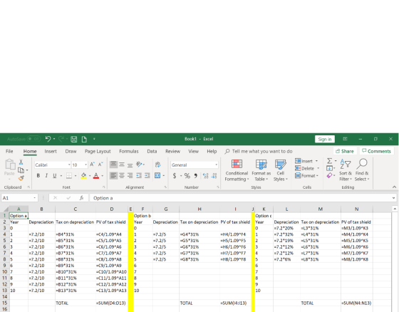 Book1- Excel AutoSave Off Sign in X O Tell me what you want to do Comments Review File Home Insert Draw Page Layout Formulas