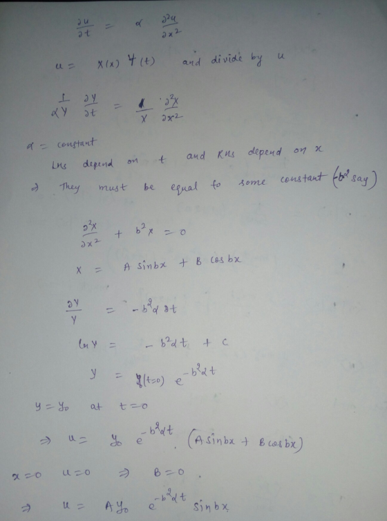 X(x) 나lt) and divide by U u= 오프 0x2 bus depend on t and K.ns dependay χ Say Jx2
