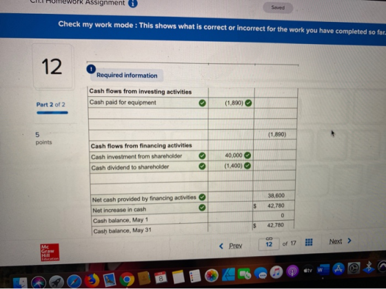 CILI UeWork Assignment i Saved Check my work mode: This shows what is correct or incorrect for the work you have completed so