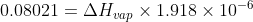 0.08021-ΔΗ,a, x 1.918 × 10-0