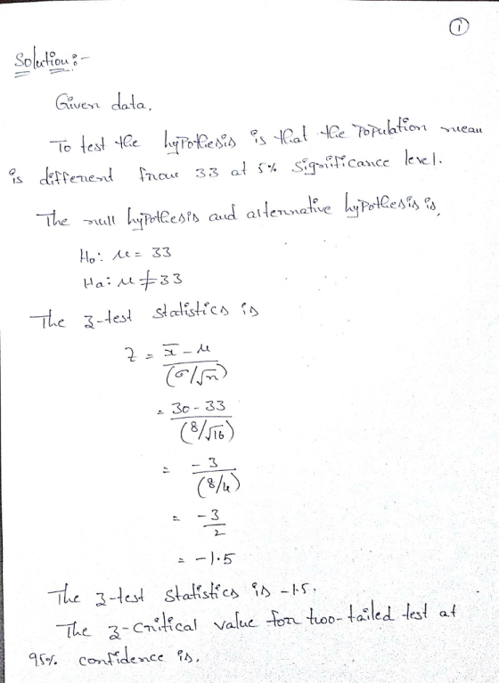 Given data lo tes os cktreuend na 33 al 5% Gy@rCance lee l 3D-33 3 る-cnikcal value-ton tuoo-tailed-lestat -The