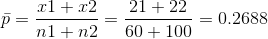 x1 + x2 21 +22 nl + n260 + 100 = 0.2688