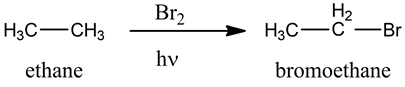 Н2
Нас —с —Br
Br2
Нас —СНЗ
hv
ethane
bromoethane