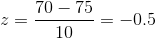 70-75 10 = = -0.5
