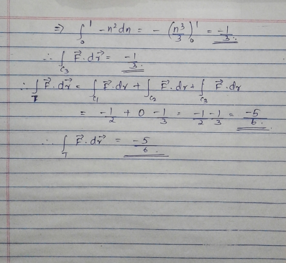 = -n²dn = - (n3 = -1 18. d?= -1 7. dr. fr. dr + / F. dr + f P. dr ². dr = -5