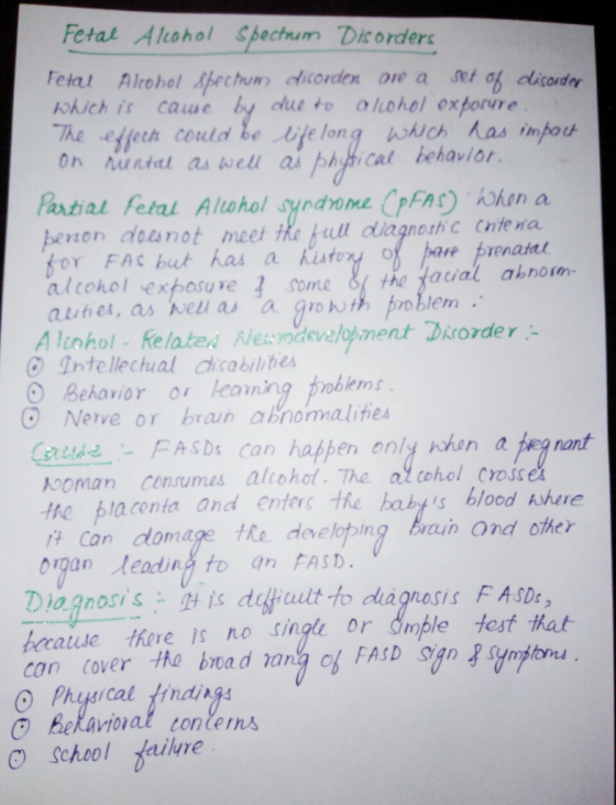Fetal Alcohol Spechum Dic orders Fetal Alrohol Spechum Acorden ore a st bdliconder okich is caue by ous to aliohol exporire o