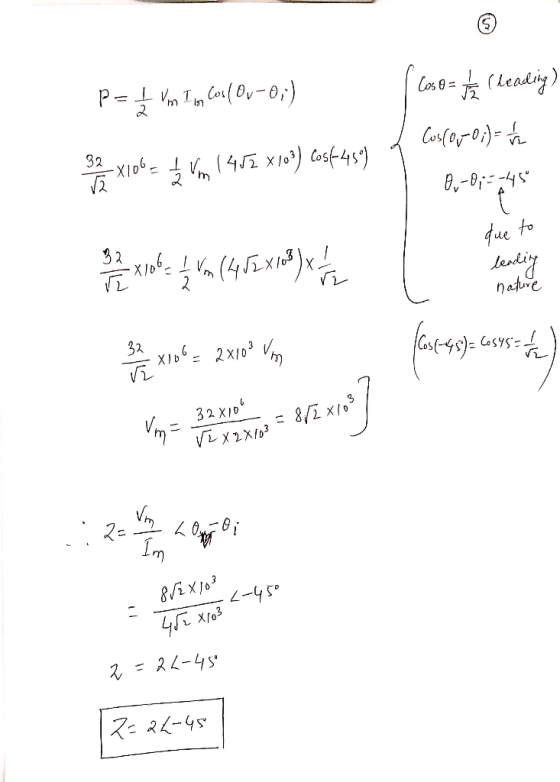 P = fm Im CoolOrO;) Cos or the leading) 32 x 100 = 12 in 1452 X103) cost-45) { Cosforoi) /h 8,-0;=-45 lean na gamine (o (453