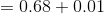 =0.68+0.01