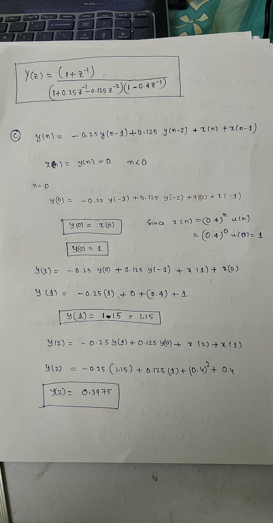 y u)--0.25 (1),+ o +Co. 4) + 소 9(2) クー0.25C1-15) +0.125 (1)+(0.4)z+ O-Y y(2): 0.3975
