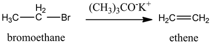 (CH3)3CO K
Н2
Hас —с —вr
Hас—сH2
bromoethane
ethene