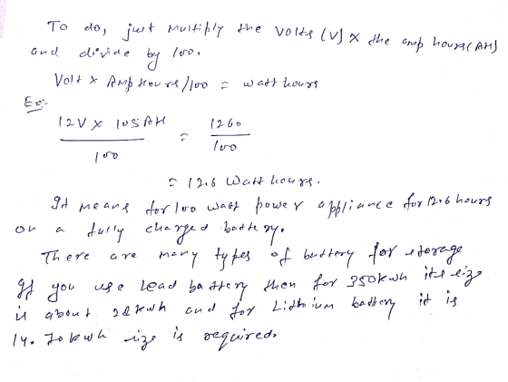 Тo clos jut muitibly tne volds lvj x the emp houys( AHJ Gnd devide watt ours E 2x lvSAH 1260 att houyg . 2.6 9dMean for loo