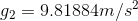 92 = 9.81884m/s2
