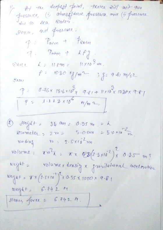 depest foim ressure abmape fressure The9ce ill an two and ( aler &ea SHencnofressune foxion Parm t Patem t 3 1x10 11 Em /m 9-