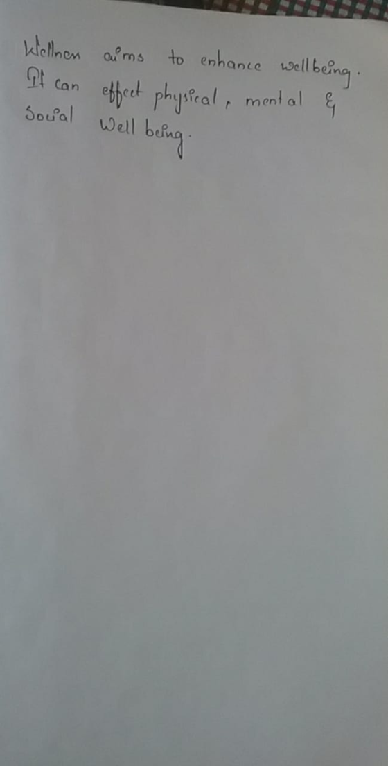 to enhance wellbeing. Wlellnen alms ebfect physfeal, mont al & wll bung వంటం Well