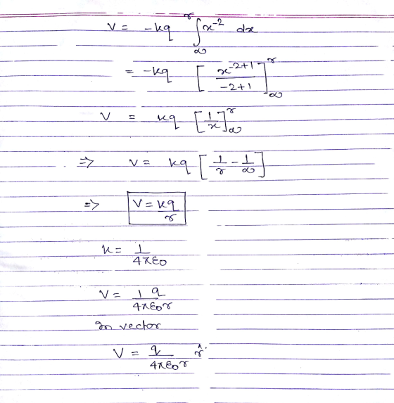 V = -ka -2-+ 1 47EO 47ED vector 4KE0T