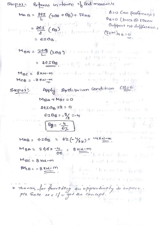Stepoz. Expreoc in tame of End moments (A=0 (No BettCarmente MA B = SET (204 +03)+ FEAB OA=0 (bec2 @ Foxees Subbost no della