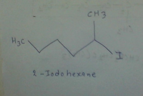 CH 3 2-Iodo hexane