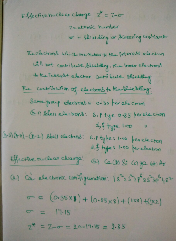 Z= atomic number wuído are outers to tae İnter est electron tC4_ inner electrons Tue eachows tota interst electron Gntiate sh