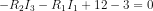 -R_2I_3-R_1I_1+12-3=0