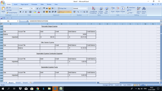 Book1 - Microsoft Excel - X Home Insert Page Layout Formulas Data Review View Cut Copy Arial - General 1 1 Wrap Text 3 Merge
