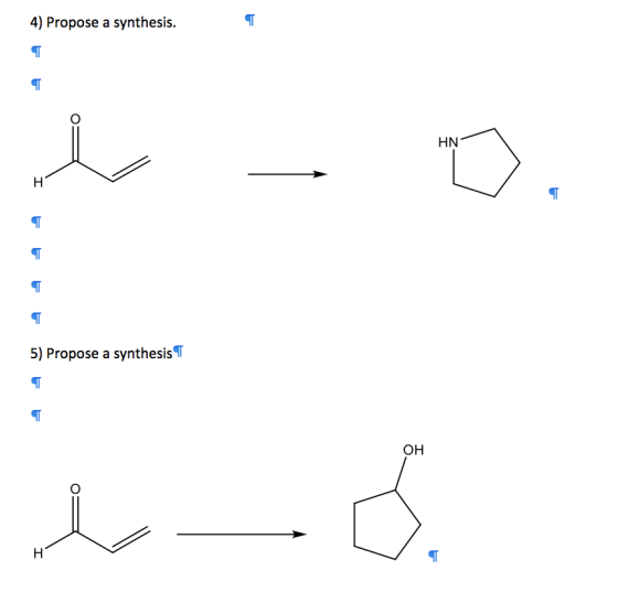 4) Propose a synthesis. Ե Ե -NH I Ե Ե Ե Ե 5) Propose a synthesis T Ե Ե