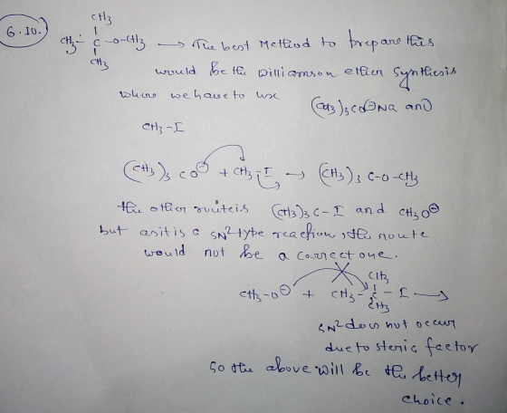 6. 10.) Hz (Hz (-o-ctly - The best Method to prepare this I would be the williamson ether synthesis where we have to us (atz)