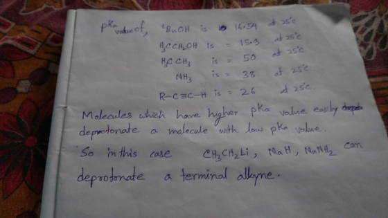 phoratue of BuOH is 16.54 at 25°c HC CH₂OH is = 15.9 at 25°c HC CH₂ is = 50 at 25c. NH₂ is = 38 at 25€ R-C=C-H is = 26 at 25c