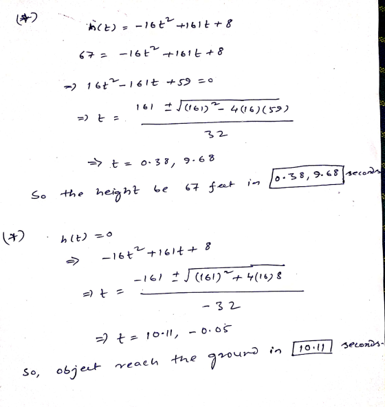 reach the ground So, object reach the - б. от а) ta 16-11, Secom. 1 - 21R 8 (91)4* (19)) + 191- 8 + +791 + 4 91 - o= (2) ч (k