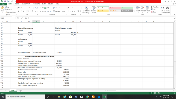 Froya Fabrikker xlsx - Excel (Product Activation Failed) ? - ox Sign in FILE FORMULAS DATA REVIEW VIEW Copy 2 AutoSumA , AA A