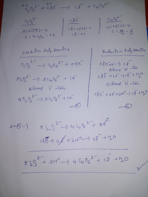 +382 + lo é + 54062- clo 5406²- 202 45+6(-2) = -2 25+3(-2) = -2 +1(-2) =- cl=+1 I S=10 = 5 / S. 4/2 +2 oxidation Cale Readin