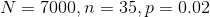 N7000, n-35,p- 0.02