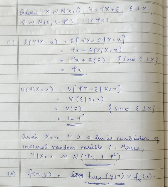 Ghvei T 3 ROYIX x) Pxt ECEIX,) ma ELX ECE) V (EIX) V(E) Sme 1-2 2 awen lueas combuatio e monmal mendom varaGle Henee N(Px L-f