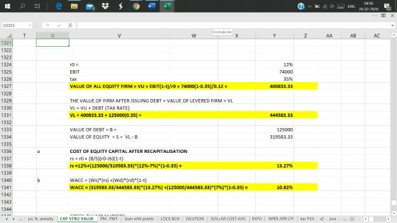 A e W 2 v * 04-06 ENG 28-02-2020 22 w Formula Bary Y Z AA AB AC a 1325 12% 74000 35% 400833.33 1326 1327 444583.33 U1321 X fx